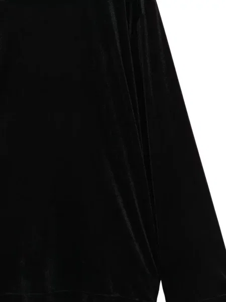 Lung tricou Comme Des Garçons de catifea negru