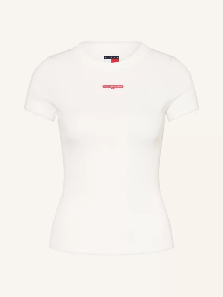Tommy Jeans Koszulka Kobiety jednolity S biały