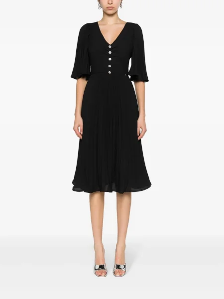 Rochie Nissa plisată de costum negru
