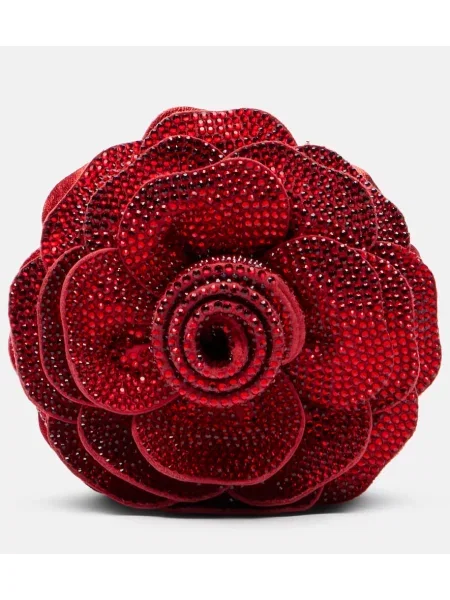 Pisemska torbica Judith Leiber Couture rdeča