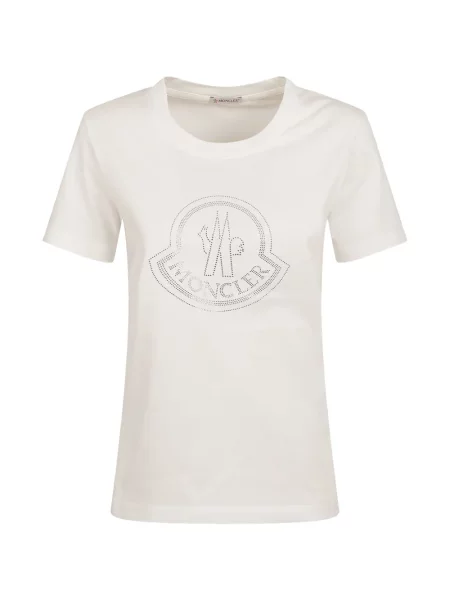 Tricou Moncler cu autograf alb