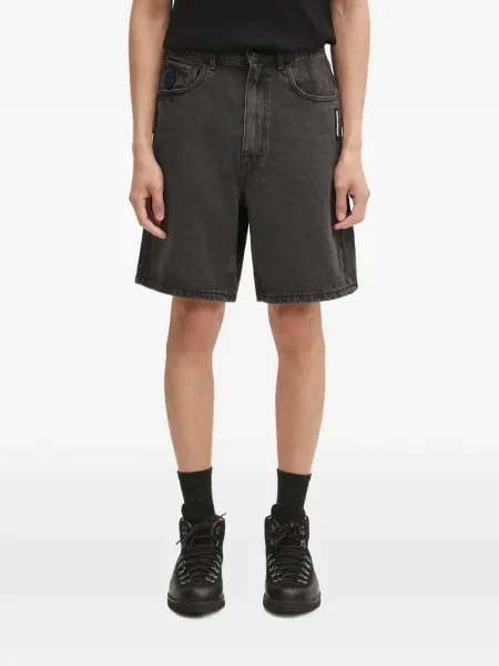 Pantaloni scurți din denim Aape By A Bathing Ape negru