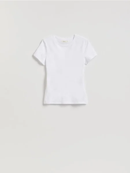 Reserved Tricou slim fit alb