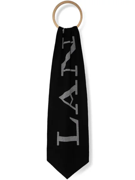 Fular Lanvin cu imagine negru