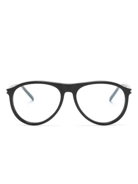 Ochelari de soare Saint Laurent Eyewear cu autograf negru