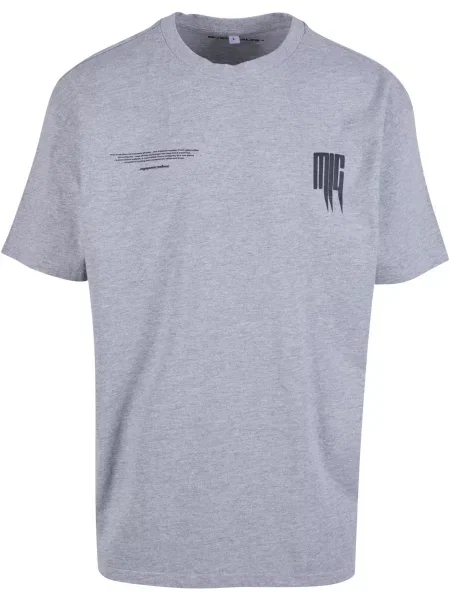 MJ Gonzales Tricou gri amestecat / mov deschis negru