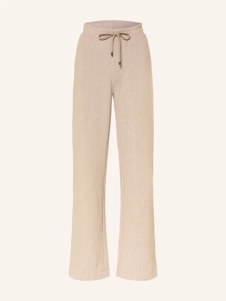 Juvia Spodnie Dresowe Marisa beige białe