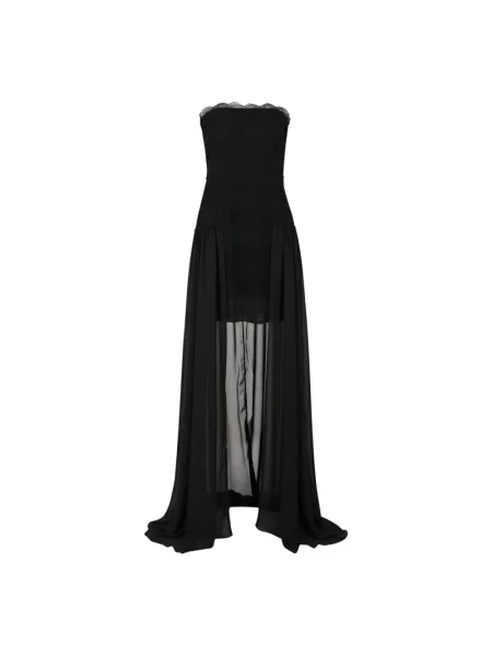 Sukienka wieczorowa Blumarine bez ramiączek czarna