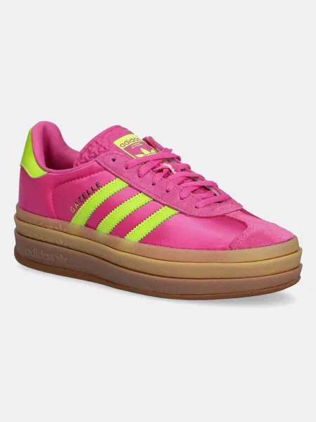 Сникърси adidas Gazelle Bold W Selufu/ Solar Slime/ Gold Metallic EUR 36 розово