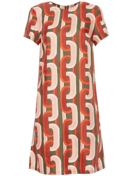 Rochie mini La Doublej cu imagine de costum roz