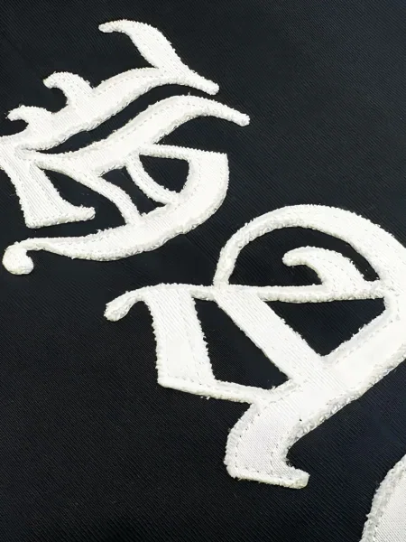 Pantaloni Haculla cu broderie negru