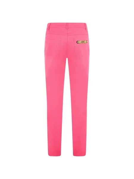 Pantaloni Moschino cu autograf roz