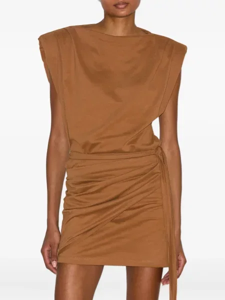 Rochie mini Isabel Marant plic maro