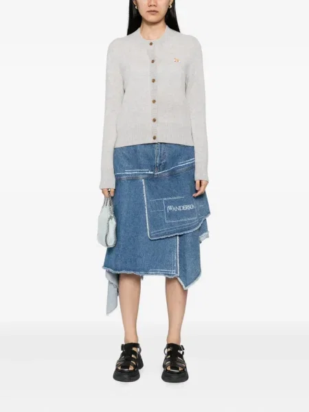 Kardigan dziecięcy Maison Kitsune szary