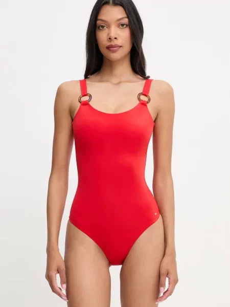 Tommy Hilfiger jednodílné plavky červené