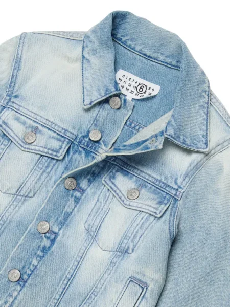 Kurtka jeansowa dziecięca Mm6 Maison Margiela niebieska
