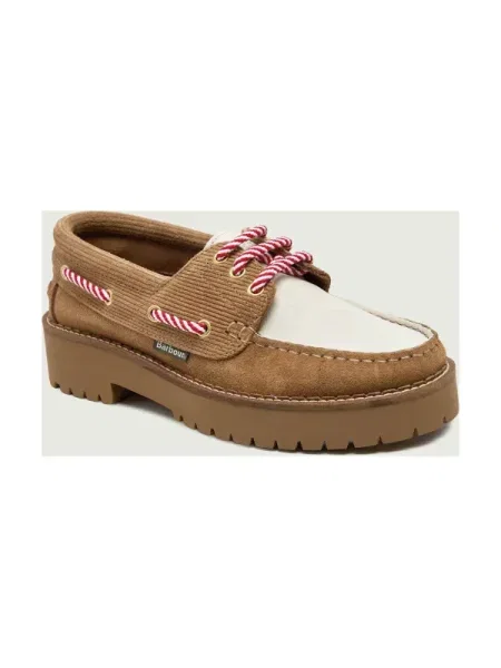 Bőr loafer Barbour barna