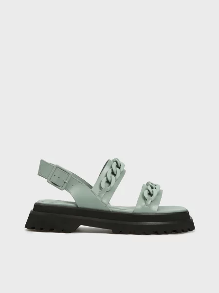 Шкіряні Сандалії PRPY зелений