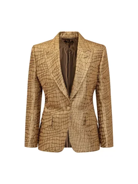 Marynarka Tom Ford jednorzędowa żółta