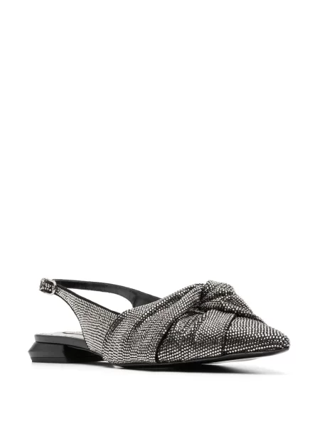 Balerinos Roberto Cavalli slingback su kristalais pilka