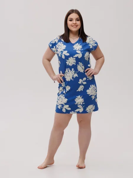 Нічна сорочка Наталюкс синій
