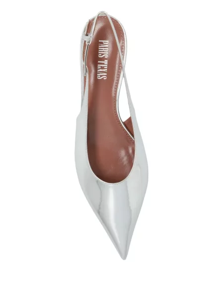 Pantofi cu toc Paris Texas slingback gri