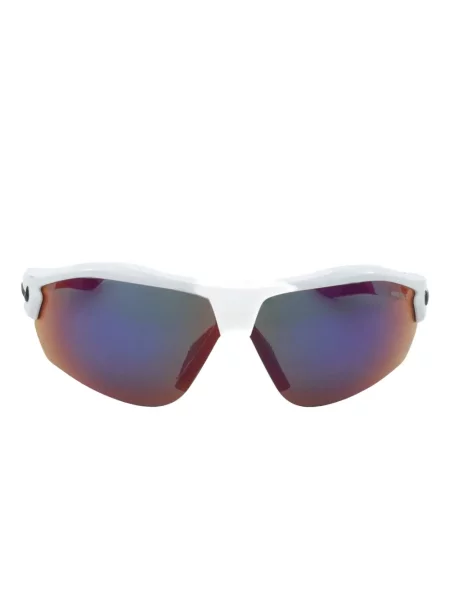Ochelari de soare Nike cu cordon din jerseu cu imprimeu abstract gri