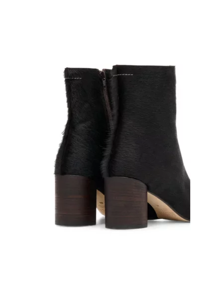 Botki Mm6 Maison Margiela skórzane czarne