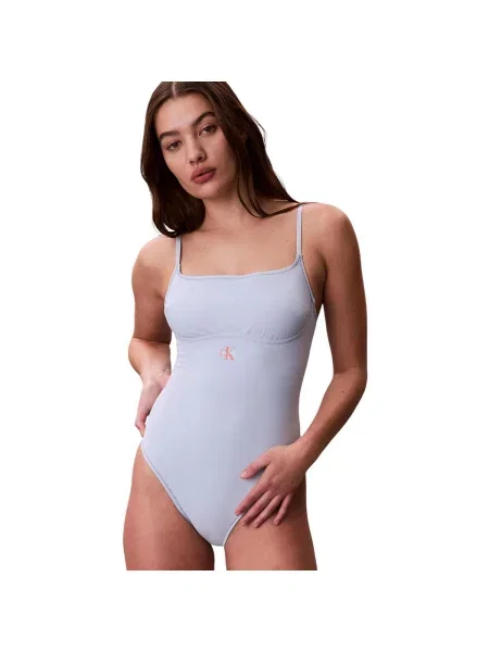 Jednodielne plavky Calvin Klein Jeans modrá