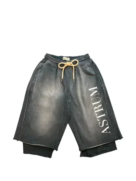 Pantaloni scurți Astrum cu imagine negru