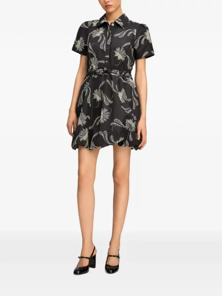 Rochie mini Cinq A Sept cu model paisley negru