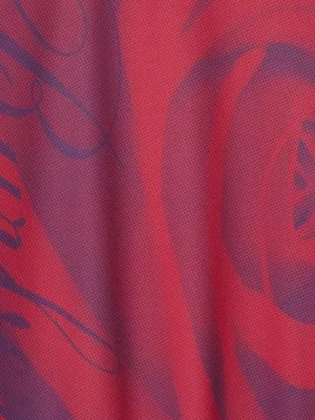 Raštuotas marškinėliai Burberry apvaliu kaklu rožinė