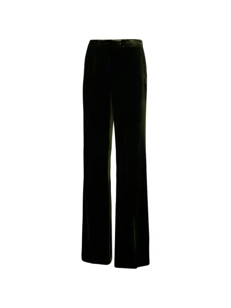 Pantaloni Forte_forte de catifea verde