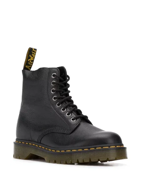 Cizme scurte Dr. Martens cu șireturi din dantelă negru