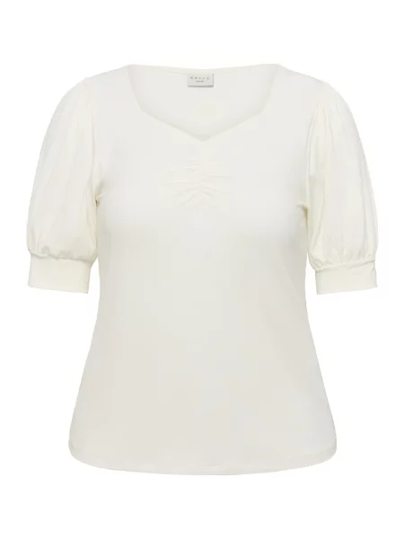 KAFFE CURVE Bluză KCsissy' alb