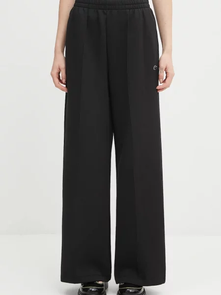 Lacoste pantaloni de trening neted alb