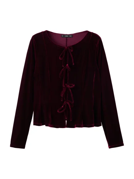 MANGO Bluză XARANJA bordeaux roșu