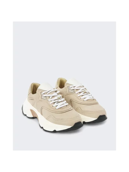 Sneakersy Nubikk skórzane beżowe