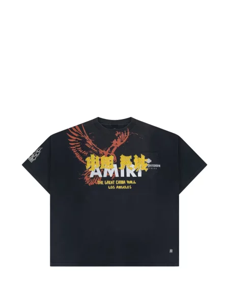 Tricou Amiri cu imagine negru