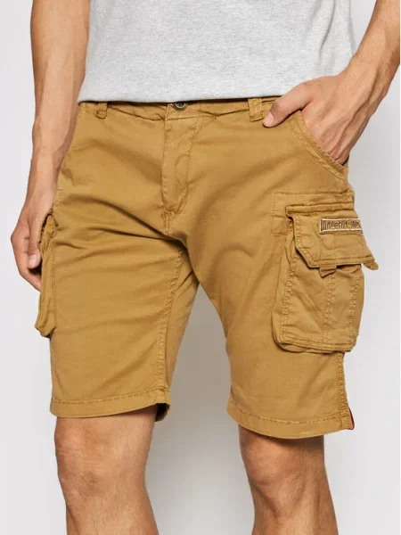 Šortky Alpha Industries hnedá