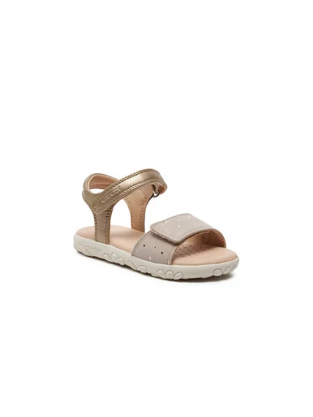 Sandály Geox J Sandal Haiti Girl M Zlatá