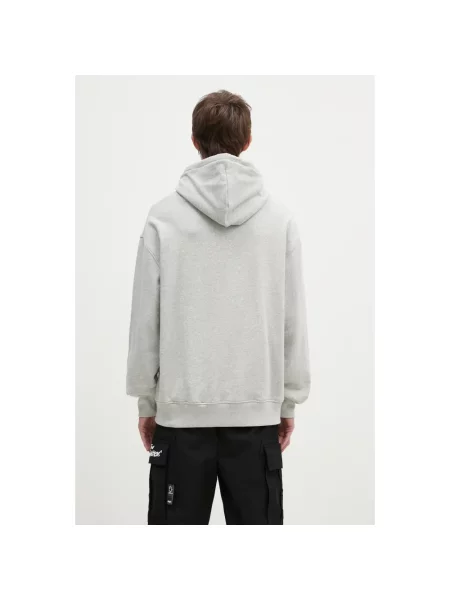 ICECREAM bluza Cone Man Popover Hood z kapturem z nadrukiem szary