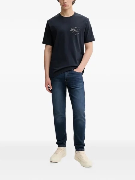 Дънки Levi's® дизайн с пет джоба с кръгло деколте сиво