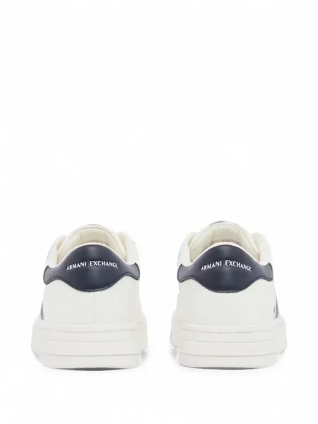 Sneakerși Armani Exchange cu dungi cu imagine alb