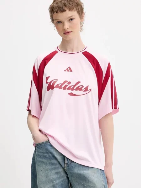 Adidas Tričko House Of Tiro ružová