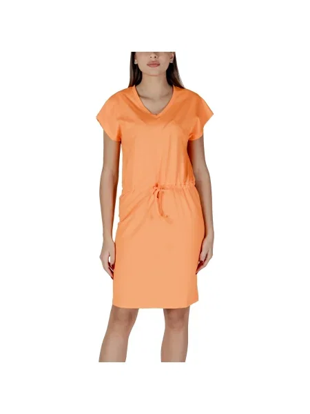 Rochie B.young cu decolteu în V portocaliu