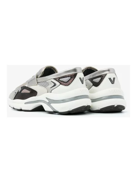 Sneakersy Via Vai skórzane szare