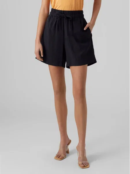 Pantaloni scurți Vero Moda negru