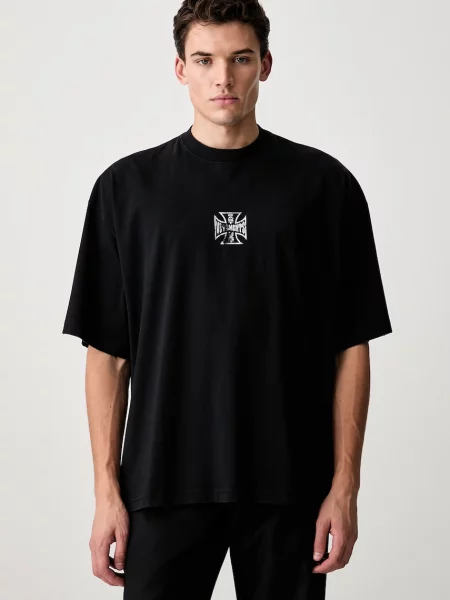 Vetements Biker Cross Logo T-shirt