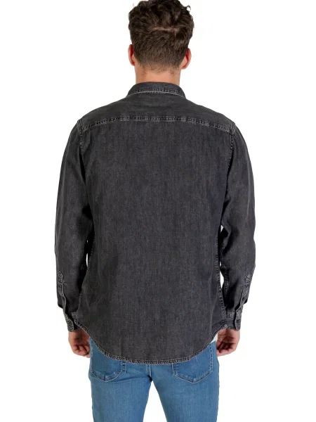 Calvin Klein Jeans Srajca CLASSIC denim črn